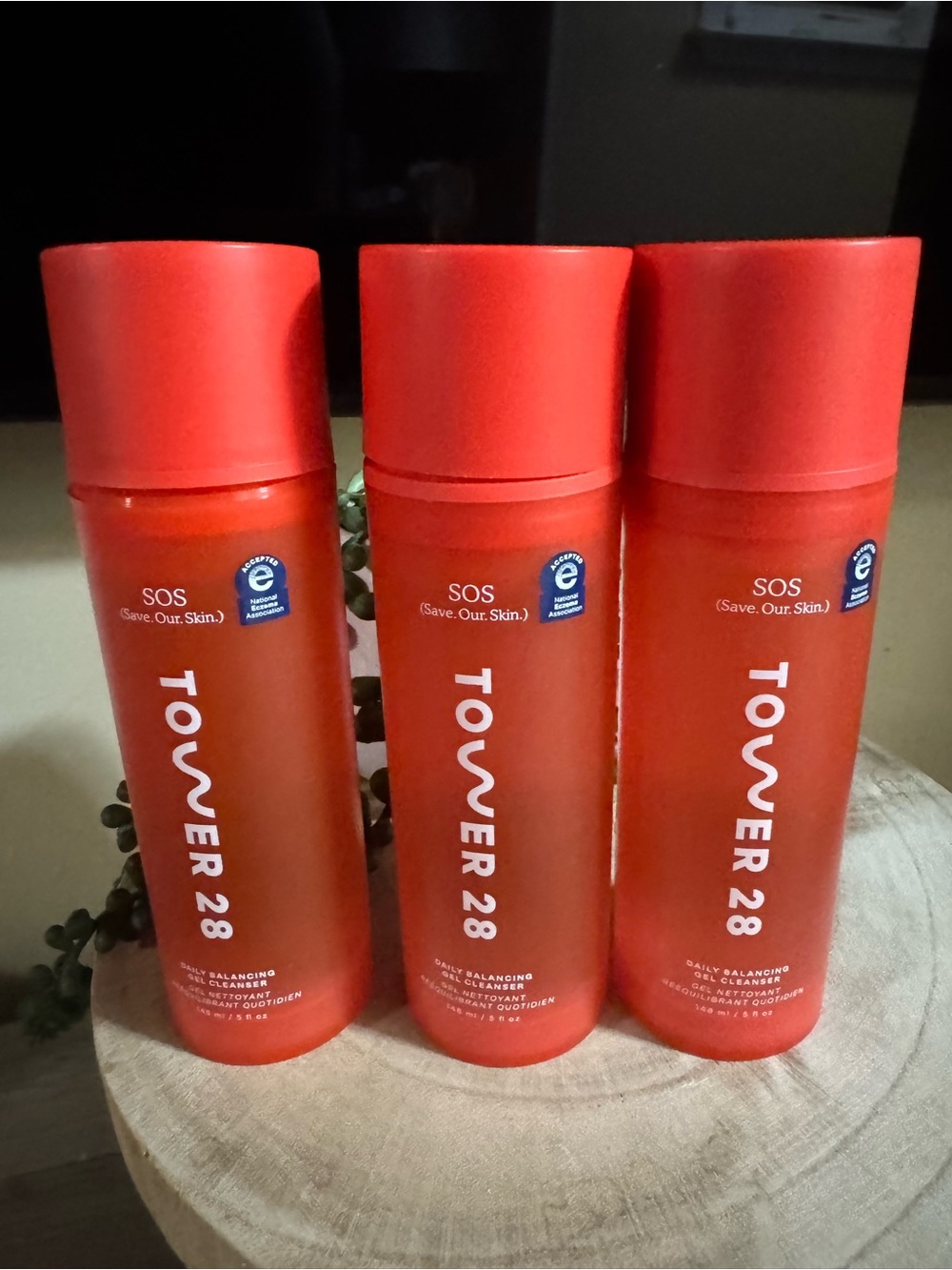 Tower 28 Red SOS Daily Balancing Gel Cleanser Trio